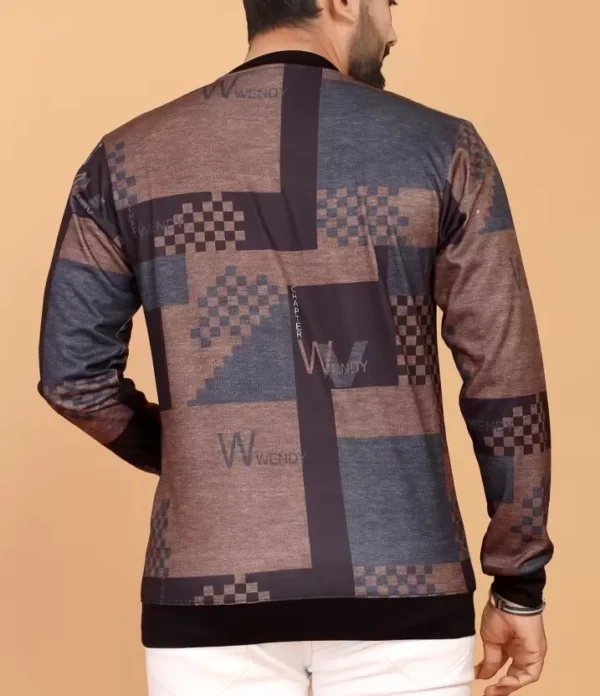 Men Printed Round Neck Polyester Multicolor T-Shirt - Image 3